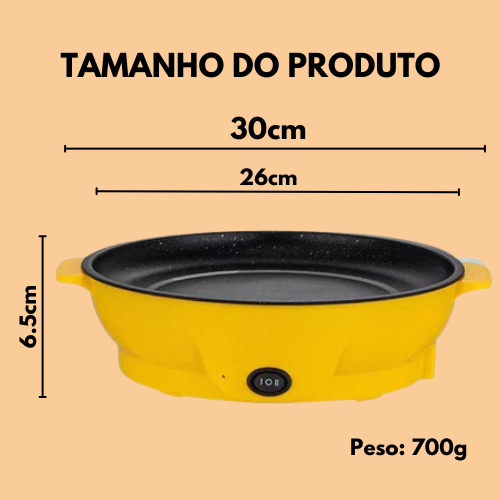 Frigideira Elétrica Multifuncional para Fritar e Grelhar
