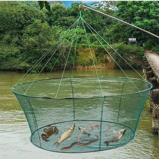Rede Verde Dobrável para Pesca