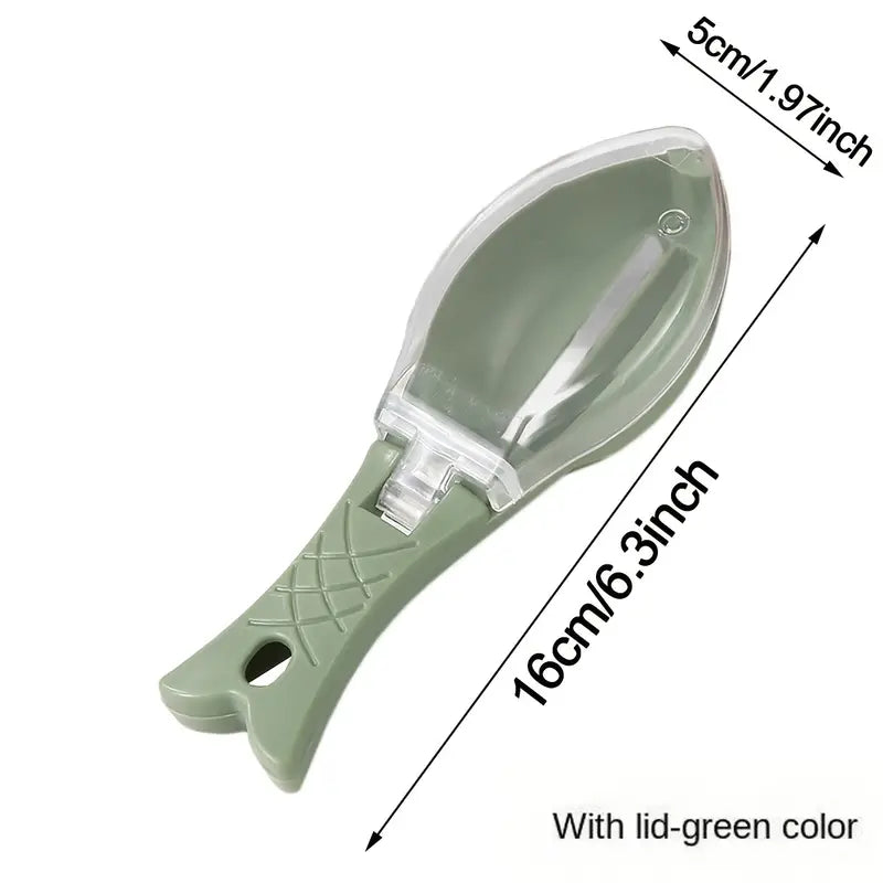 Raspador de Escama de Peixe com Caixa de Armazenamento