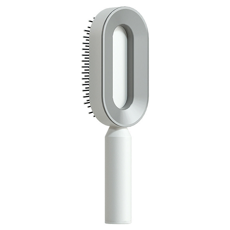 Self Cleaning Hair Brush - One-Key Cleaning Anti-Static Comb