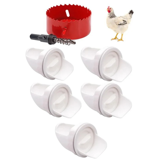 Porta de Alimentação Automática para Galinhas e Patos