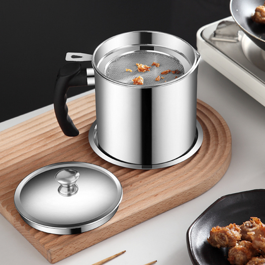 Filtro de Óleo Inox 304 com Tampa e Peneira