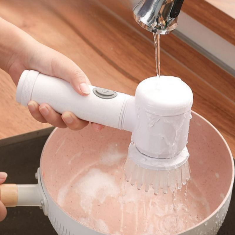 Escova Elétrica 3 em 1 para Limpeza Doméstica