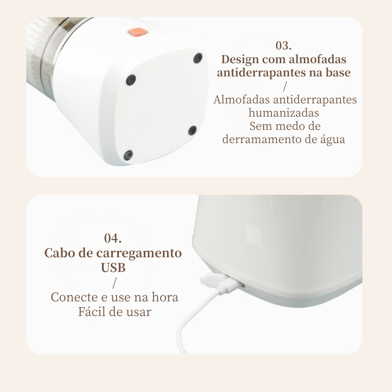 Espremedor Elétrico Multifuncional – Suco Durável e Prático em Casa