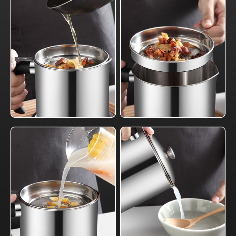 Filtro de Óleo Inox 304 com Tampa e Peneira