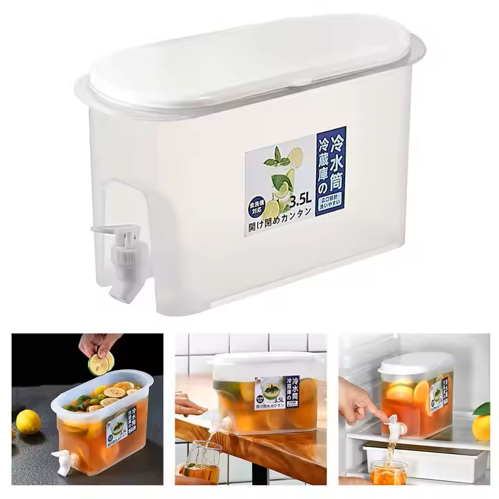 Jarro De Água Fria De 3,5L Com Dispenser De Torneira Para Bebidas E Sucos