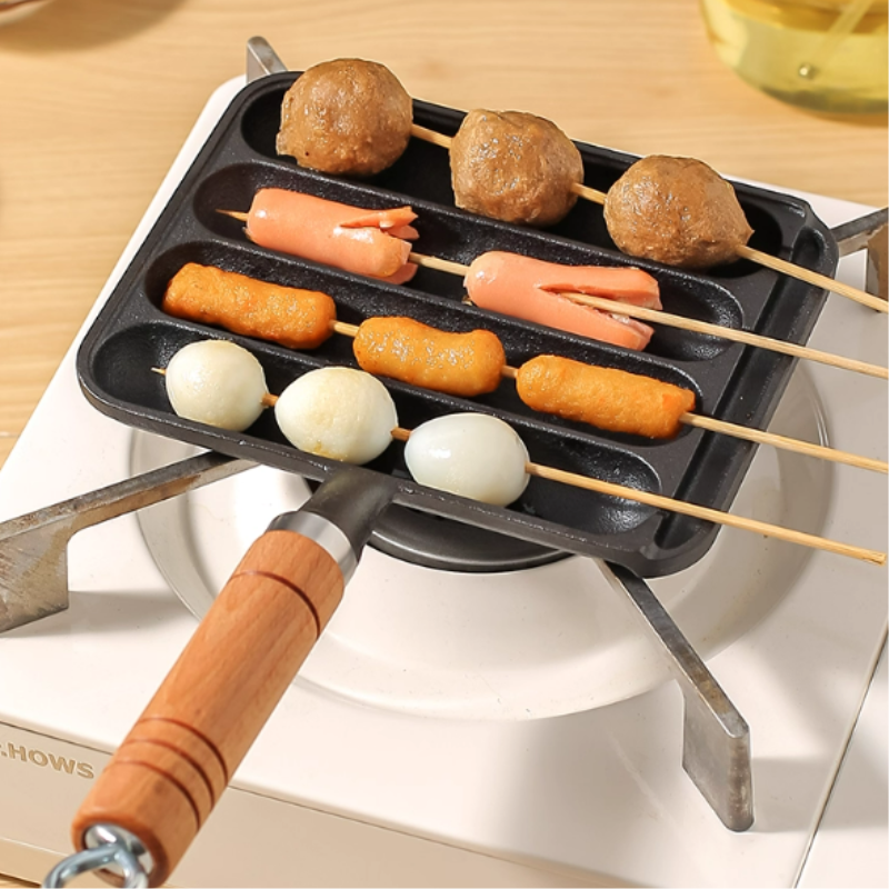 Frigideira Antiaderente com 4 Divisórias - Prática e Conveniente