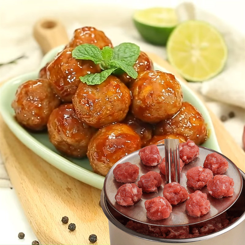 Fabricante de Almôndegas em Aço Inoxidável - Tamanho Grande