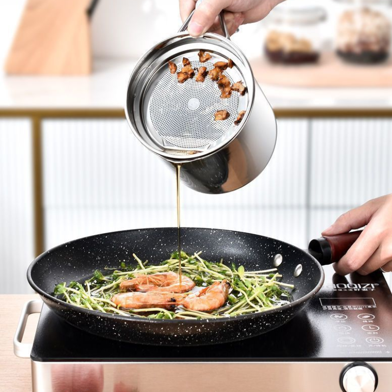 Filtro de Óleo Inox 304 com Tampa e Peneira