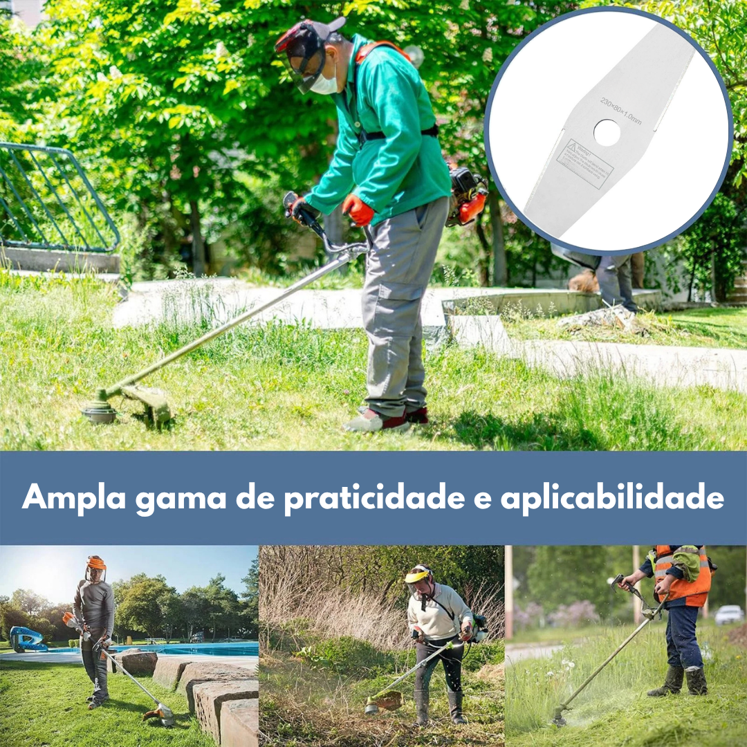 Lâmina de aço manganês 65 – Mais durável, corta mais rápido e de forma uniforme