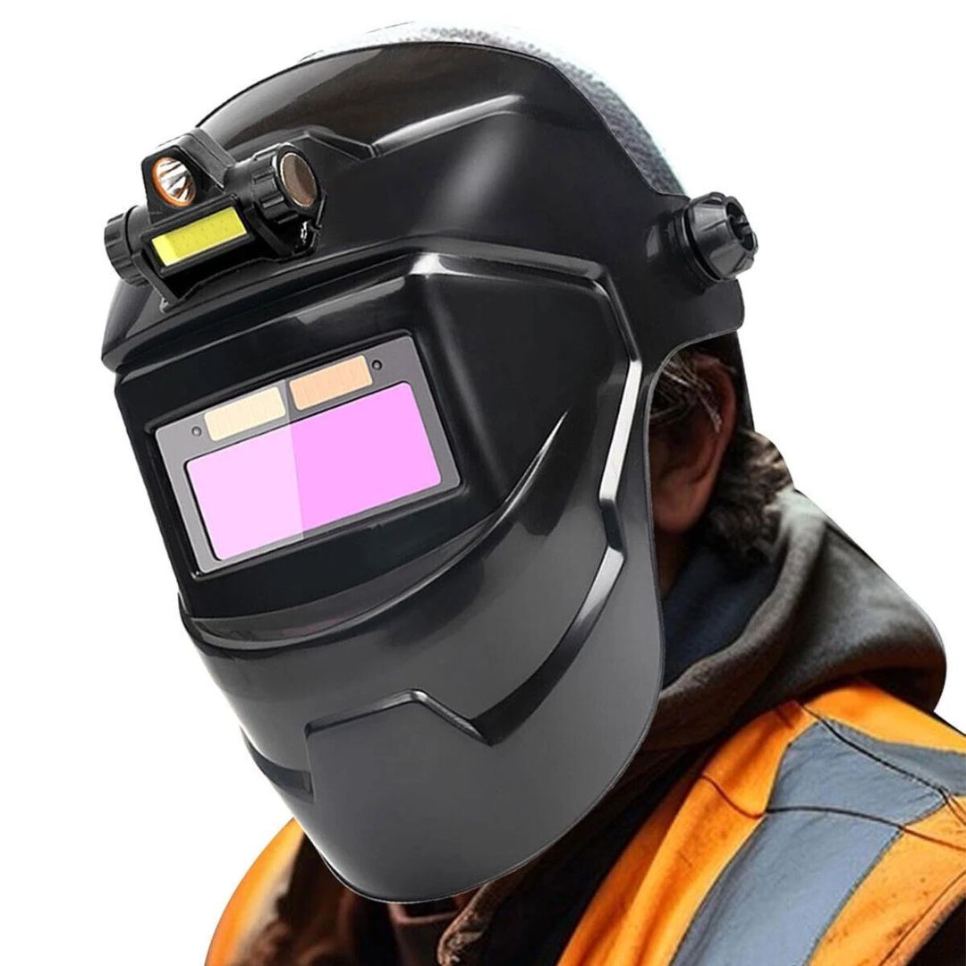 Máscara de Soldadura Automática Premium com Luz LED