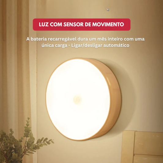 Luz LED Inteligente com Sensor de Movimento - Ativação Automática