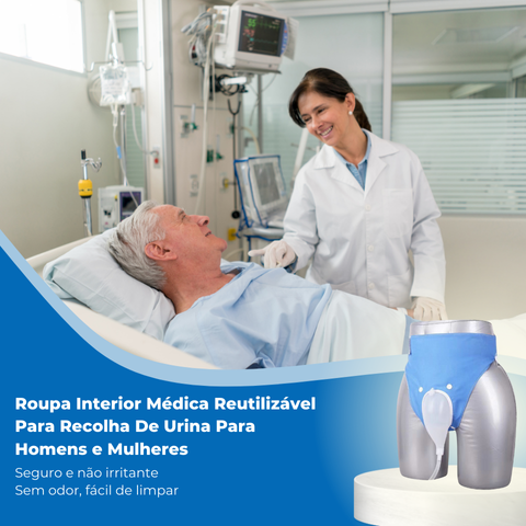 Roupa Interior Médica Reutilizável Para Recolha De Urina.