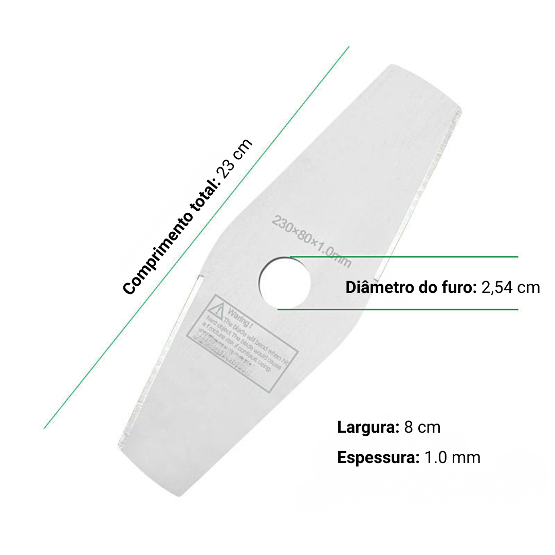 Lâmina de aço manganês 65 – Mais durável, corta mais rápido e de forma uniforme