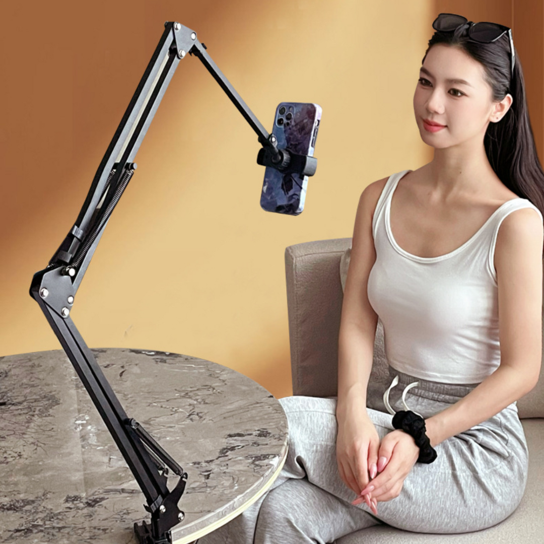 Suporte inteligente para telemóvel e tablet com rotação de 360 graus