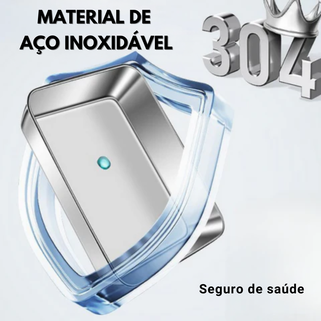 Caixa de Armazenamento SUS304 com Tampa (25x19.5x5cm)