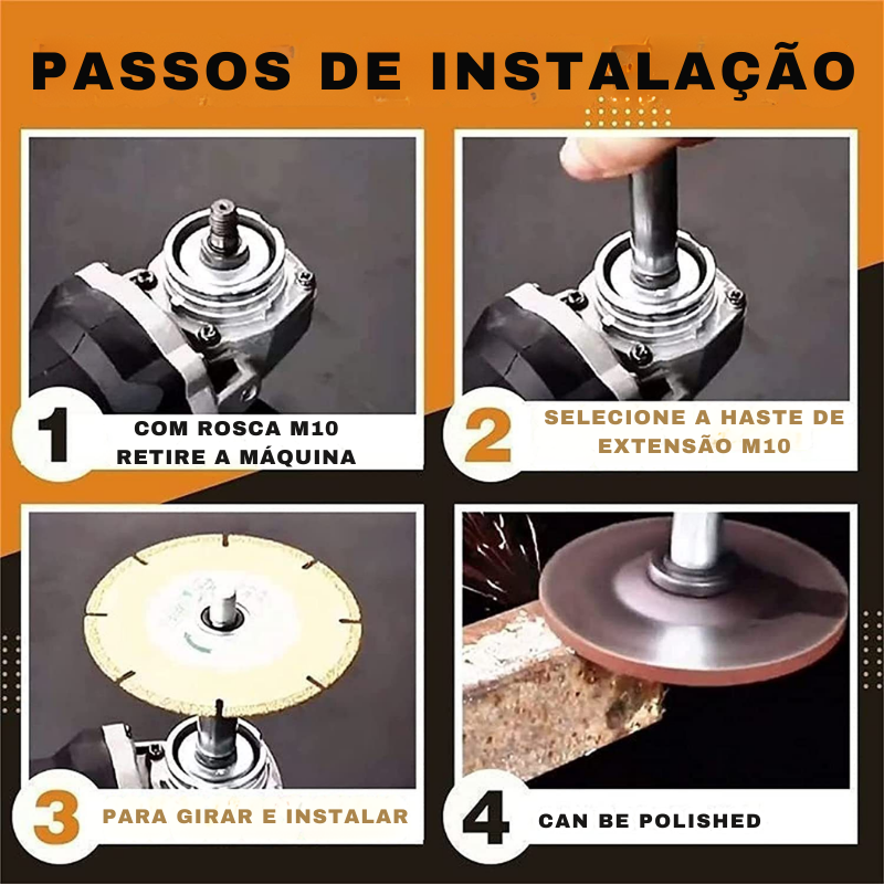 Haste de Extensão para Esmerilhadeira Angular