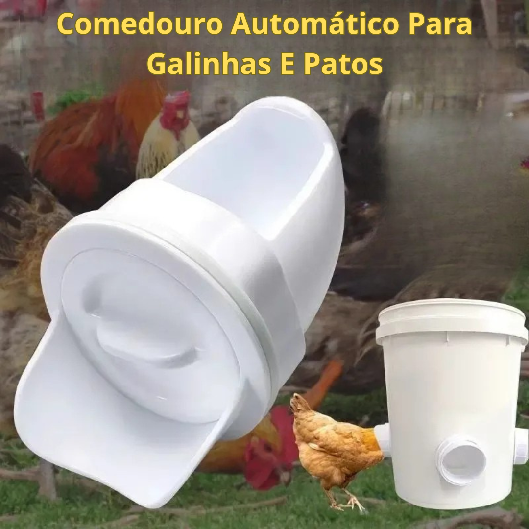 Porta de Alimentação Automática para Galinhas e Patos