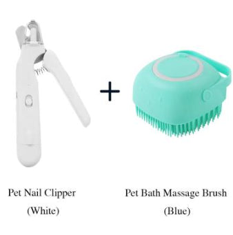2 In 1 Pet Nail Clippers With LED Light