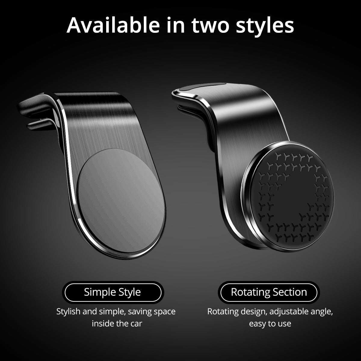 Magnetic Car Phone Holder - Air Vent Mount with Rotation