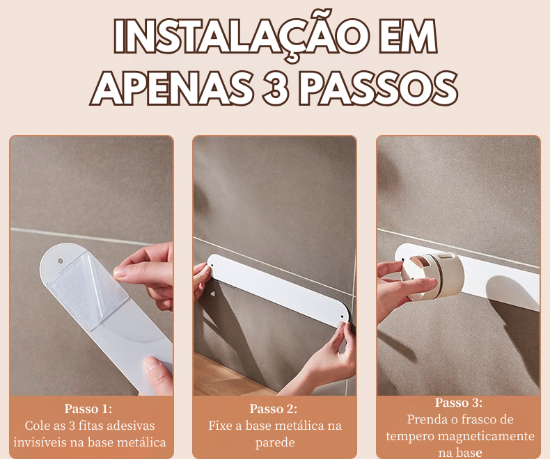 Conjunto de Frascos Magnéticos para Temperos - 6 Unidades