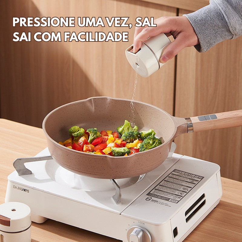 Conjunto de Frascos Magnéticos para Temperos - 6 Unidades