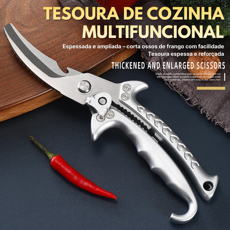 Tesoura de Cozinha Aço Inox - Corte de Ossos