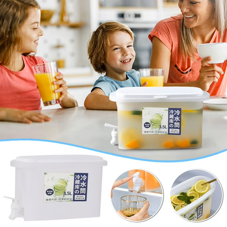 Jarro De Água Fria De 3,5L Com Dispenser De Torneira Para Bebidas E Sucos