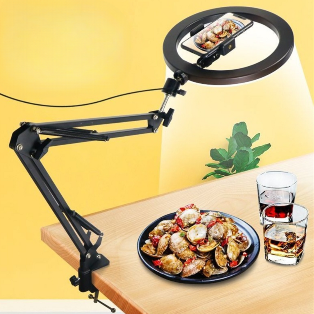 Suporte inteligente para telemóvel e tablet com rotação de 360 graus