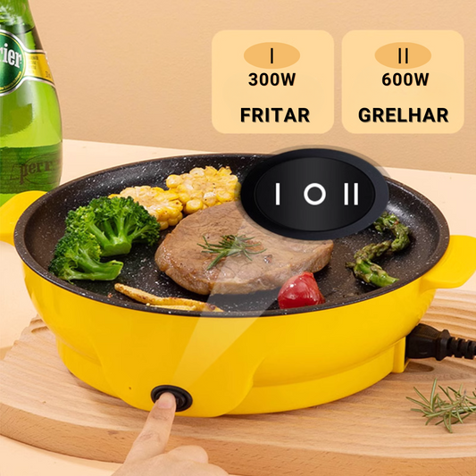 Frigideira Elétrica Multifuncional para Fritar e Grelhar