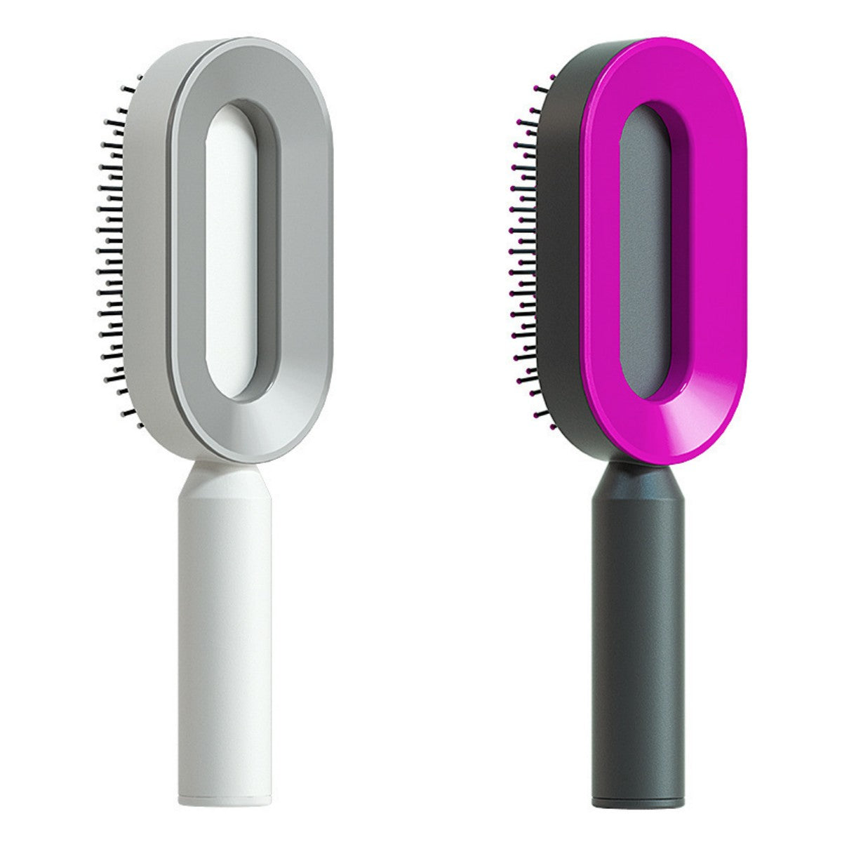 Self Cleaning Hair Brush - One-Key Cleaning Anti-Static Comb