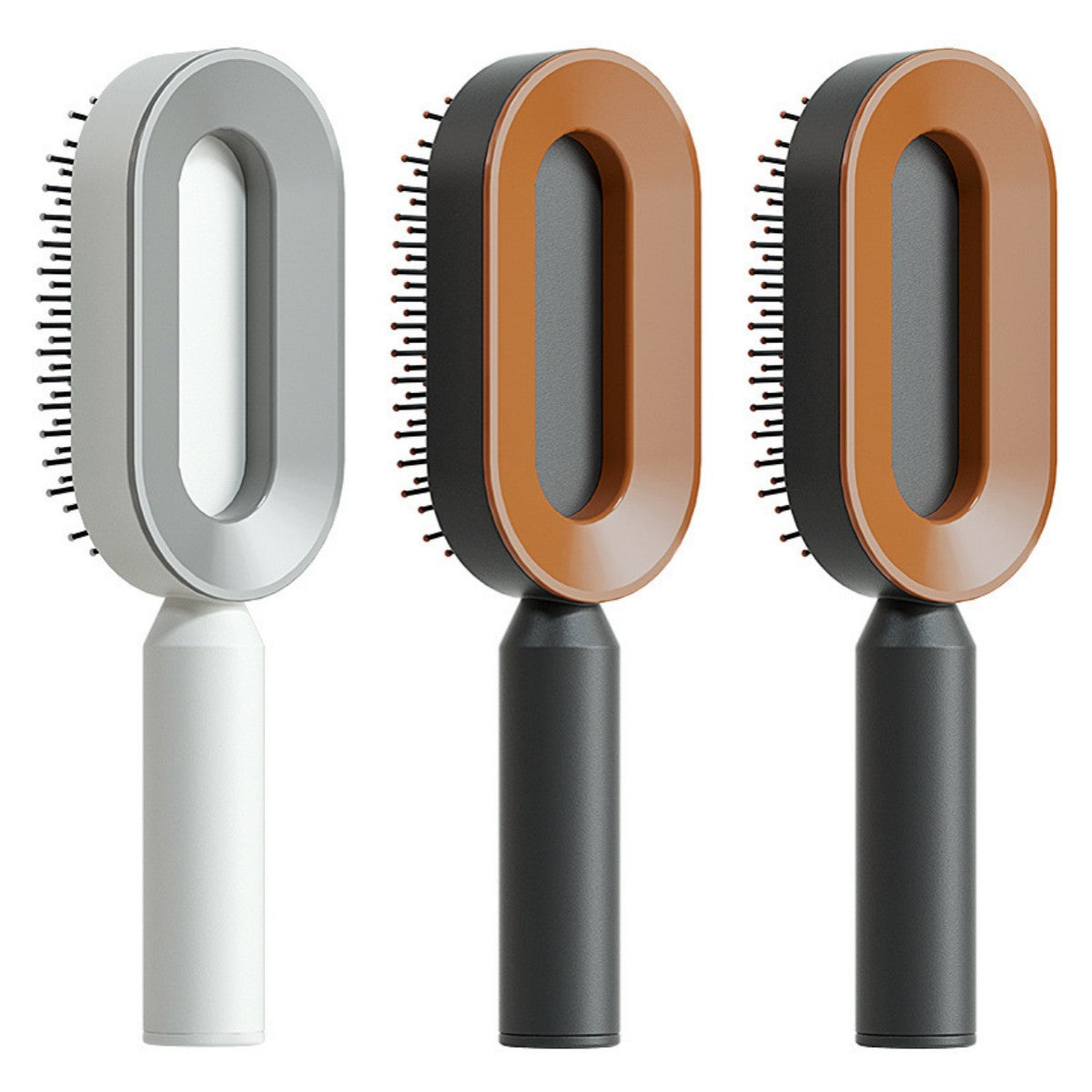 Self Cleaning Hair Brush - One-Key Cleaning Anti-Static Comb