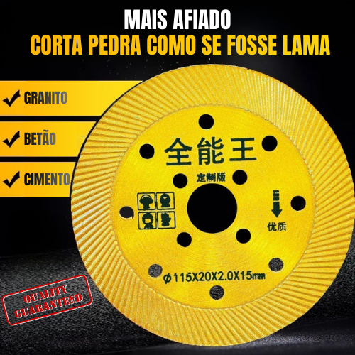 Disco de Corte Diamantado Multifunções 5 em 1