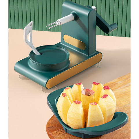 Descascador Multifrutas de Rotação Rápida - Com Cortador de Maçãs