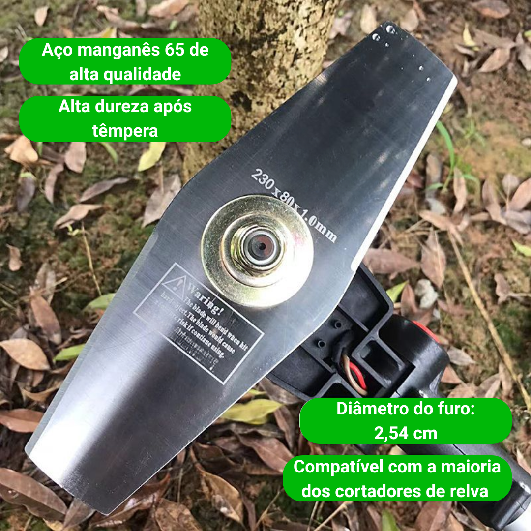 Lâmina de aço manganês 65 – Mais durável, corta mais rápido e de forma uniforme