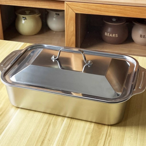 Tabuleiro Cozinha Aço Inox SUS304 - Grande