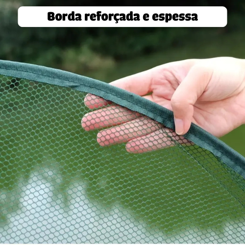 Rede Verde Dobrável para Pesca