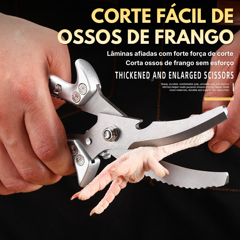Tesoura de Cozinha Aço Inox - Corte de Ossos