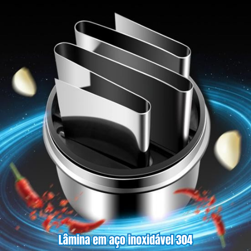 KitchenHelp™ Picadora De Aço Para Alho, Cebola, Gengibre, Pimenta E Fruta