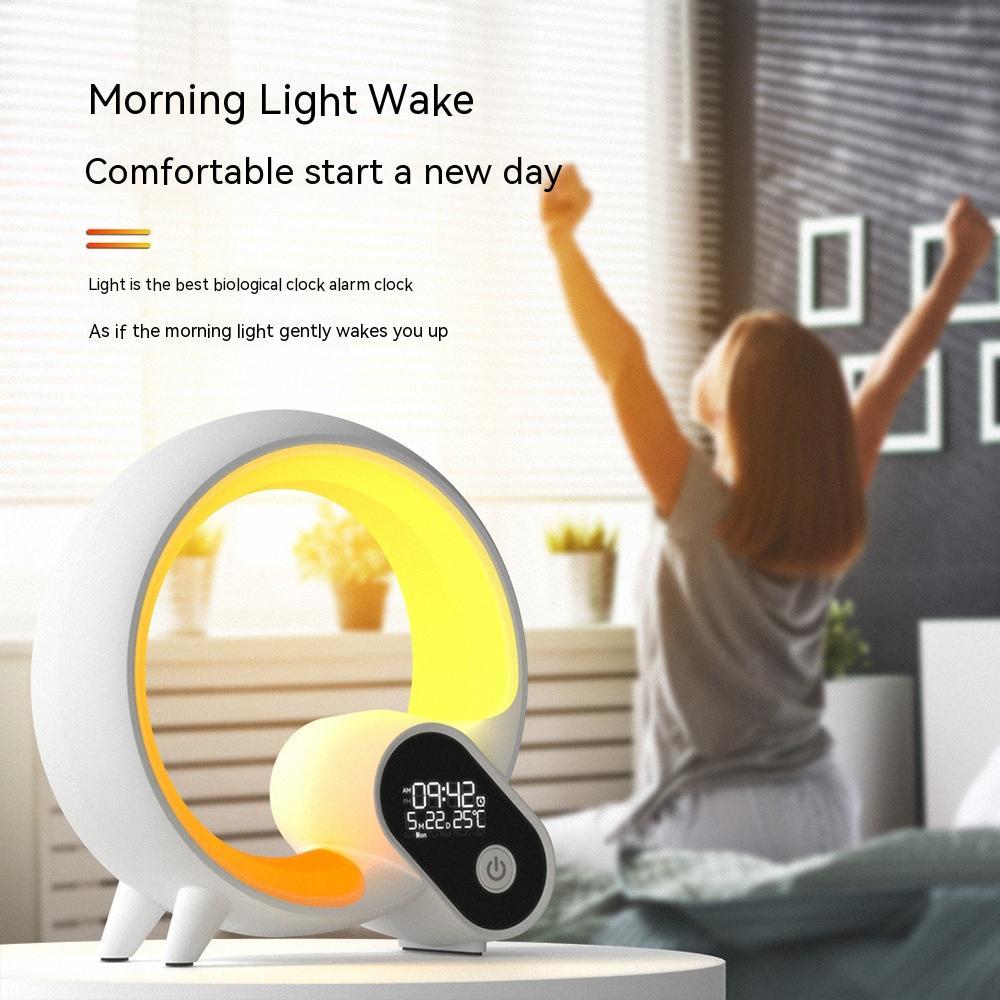 Creative Q Light Sunrise Alarm Clock - Bluetooth Audio & Wake-up Light