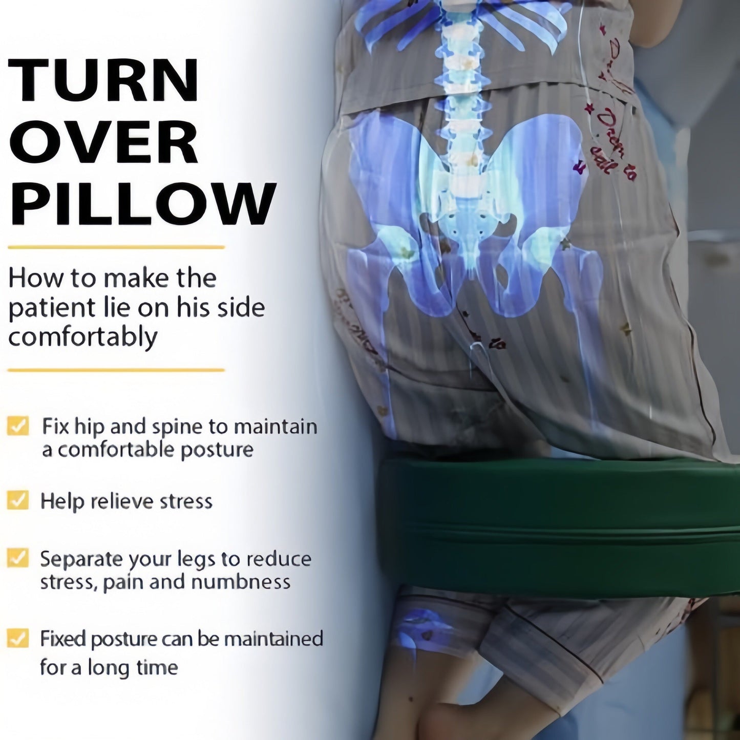Almofada De Paciente Dobrável, Suporte De Rotação Do Paciente