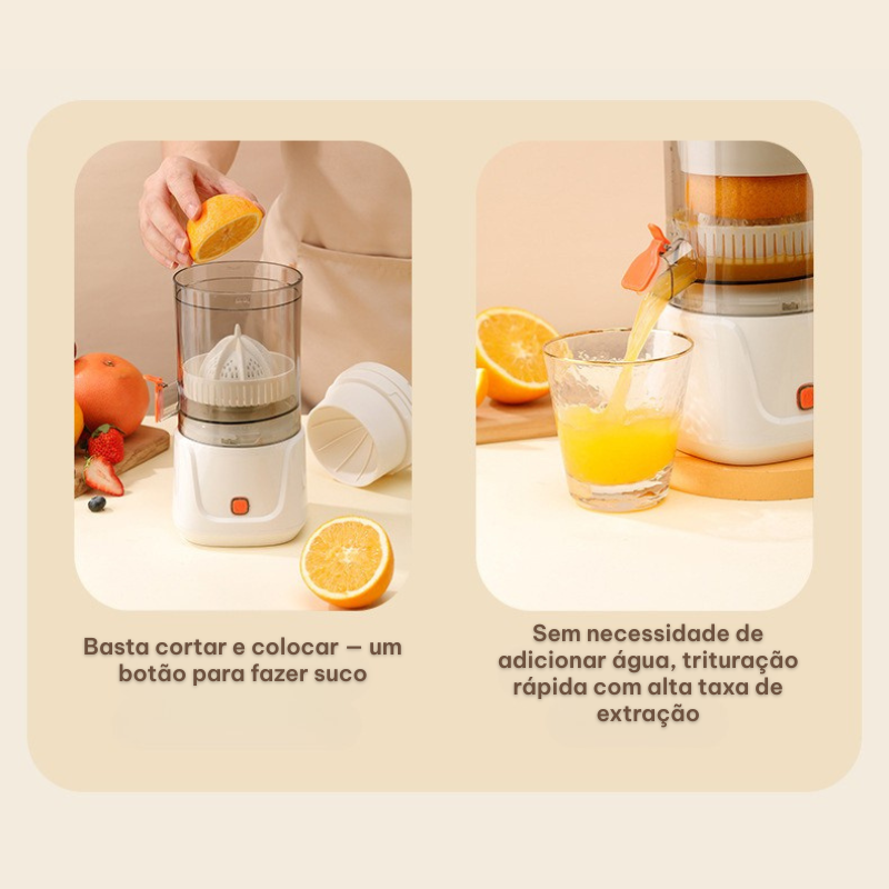 Espremedor Elétrico Multifuncional – Suco Durável e Prático em Casa
