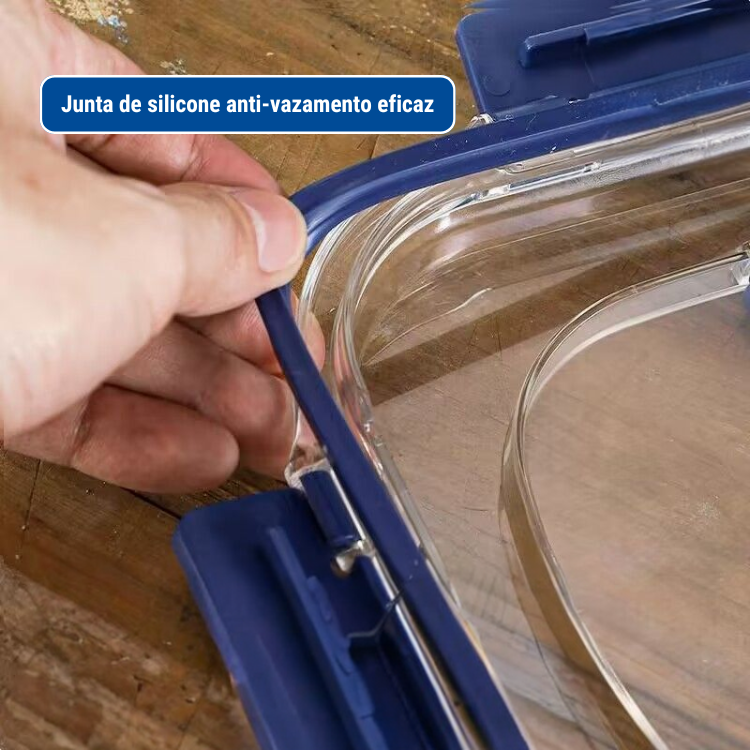 Caixa de Armazenamento em Aço Inoxidável 316 (1800ml)