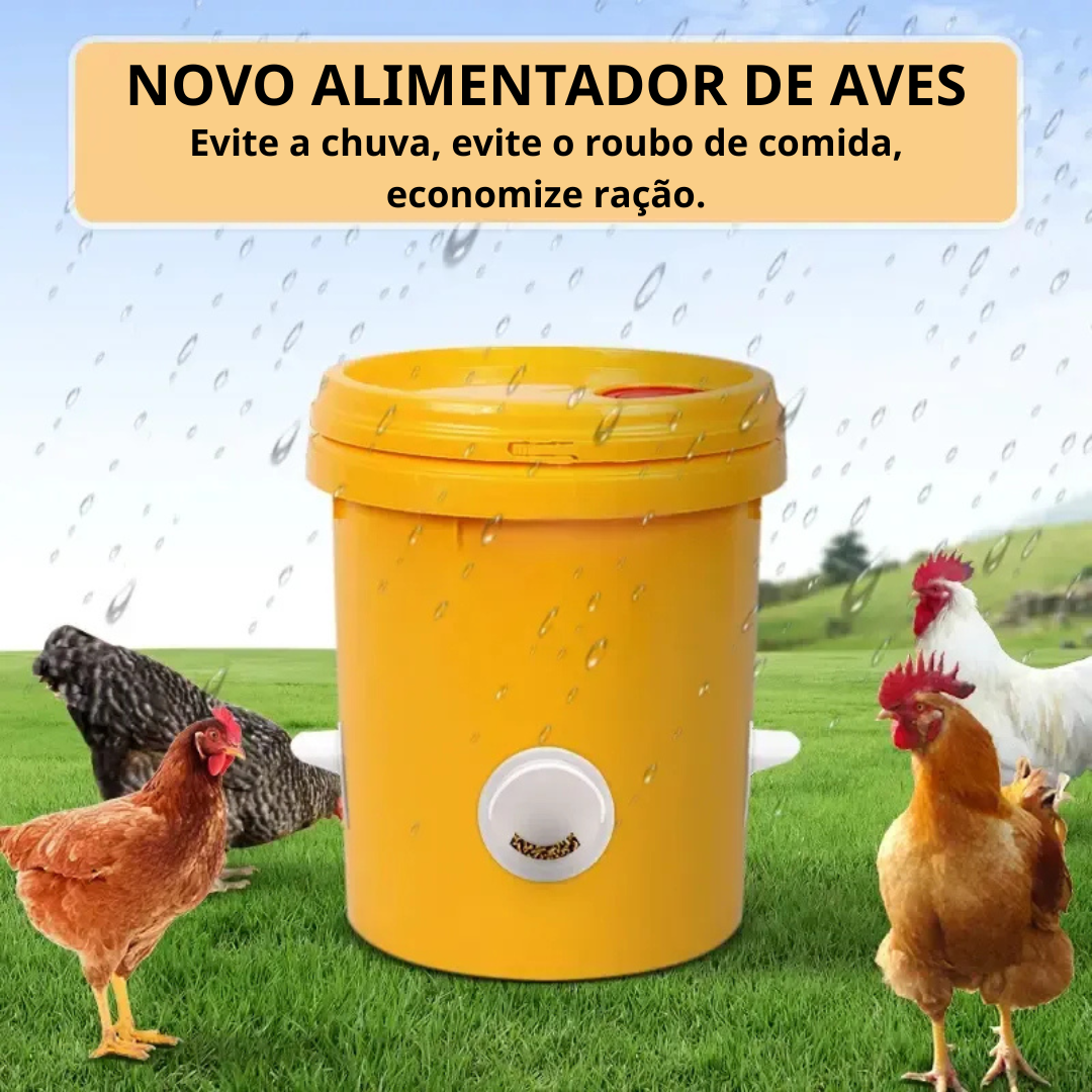Porta de Alimentação Automática para Galinhas e Patos