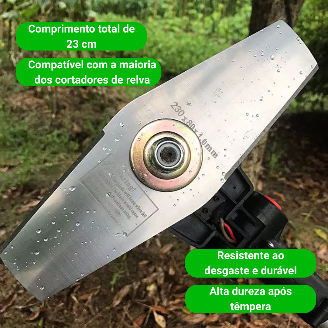 Lâmina de aço manganês 65 – Mais durável, corta mais rápido e de forma uniforme