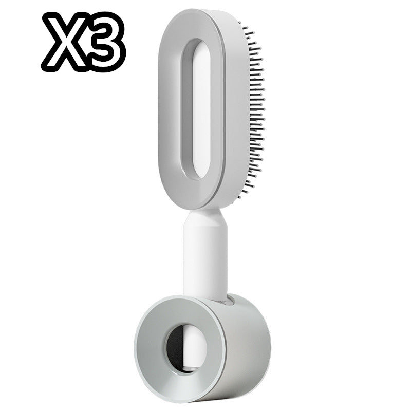 Self Cleaning Hair Brush - One-Key Cleaning Anti-Static Comb