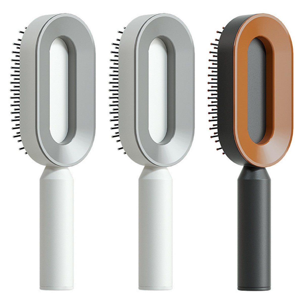 Self Cleaning Hair Brush - One-Key Cleaning Anti-Static Comb