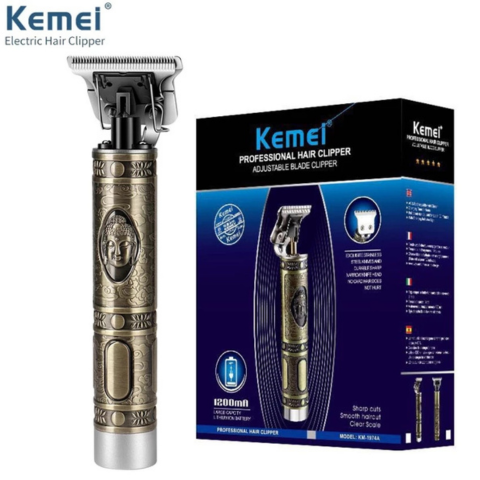 Máquina De Cortar Cabelo Eléctrica Kemei Professional Vintage