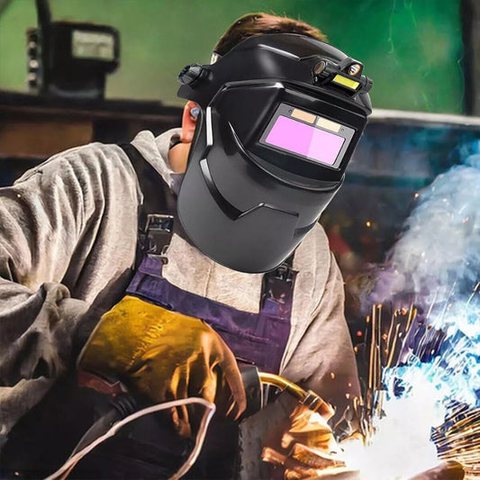 Máscara de Soldadura Automática Premium com Luz LED