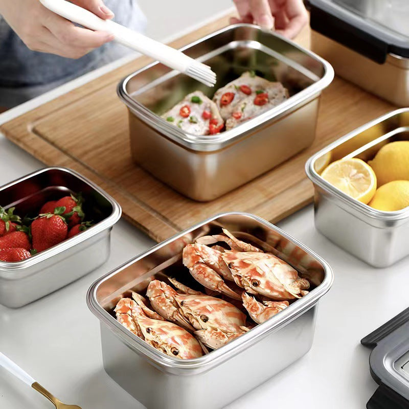 Recipiente Hermético em Aço Inoxidável SUS316 (19x14x6cm)